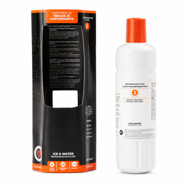 EveryDrop 2 filter reference - orange-cap cartridge and packaging